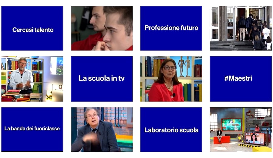 La nuova programmazione dedicata alla scuola