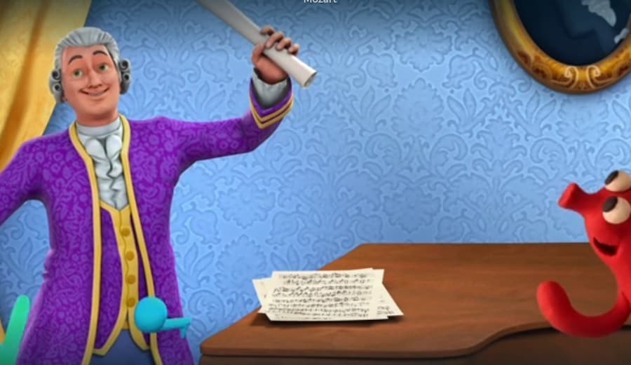 La musica di Wolfgang Amadeus Mozart raccontata dai cartoon