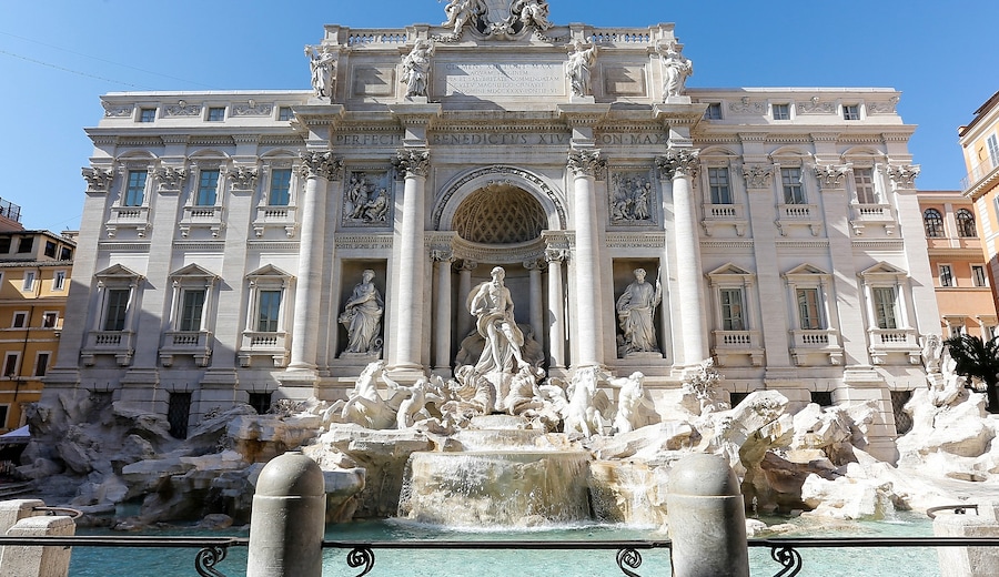 La Fontana di Trevi a Roma 