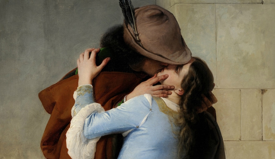Hayez e l'icona del Bacio