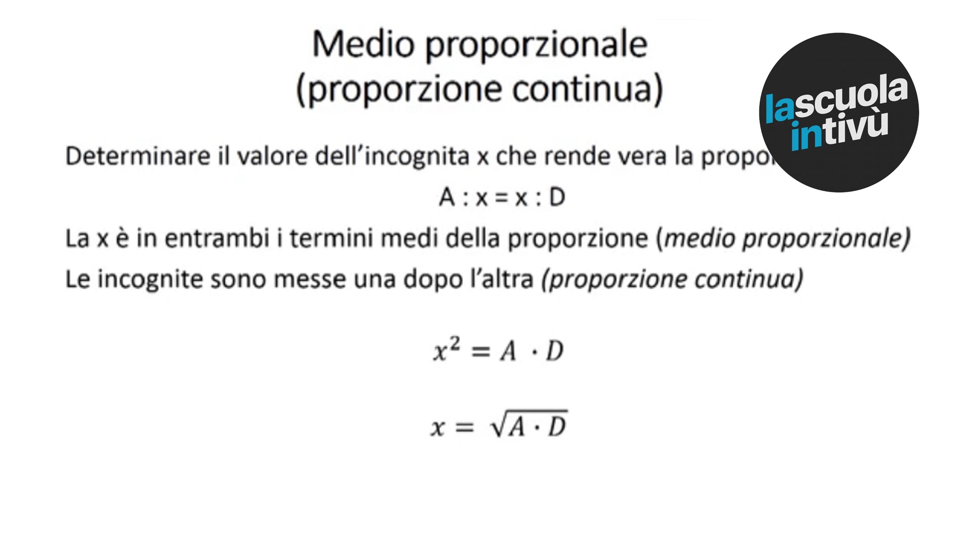 Medio Proporzionale Tra 6 E 24 Proporzionalità quadratica e cubica | Matematica | Rai Scuola