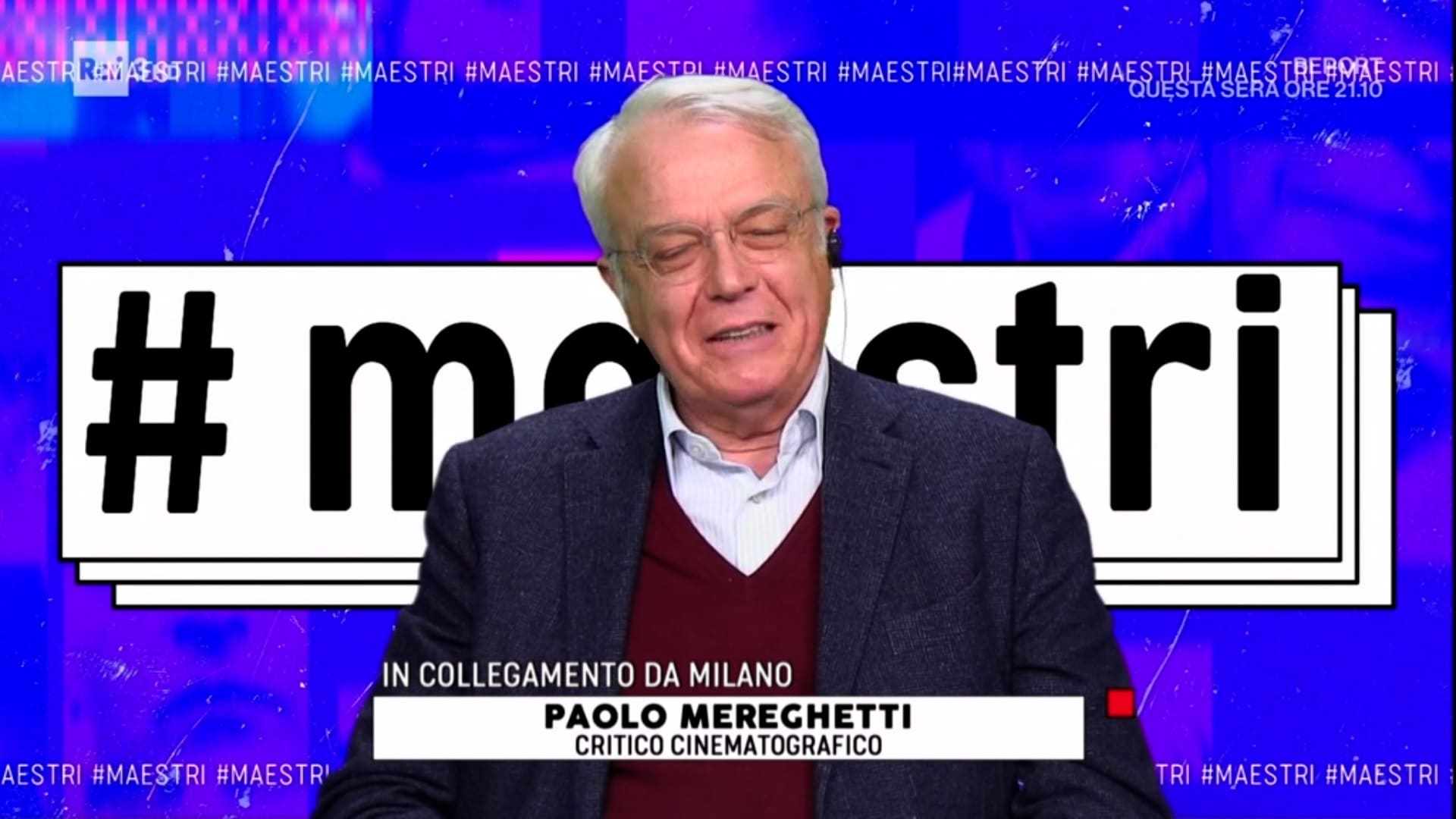 Paolo Mereghetti a Maestri Cinema Rai Scuola