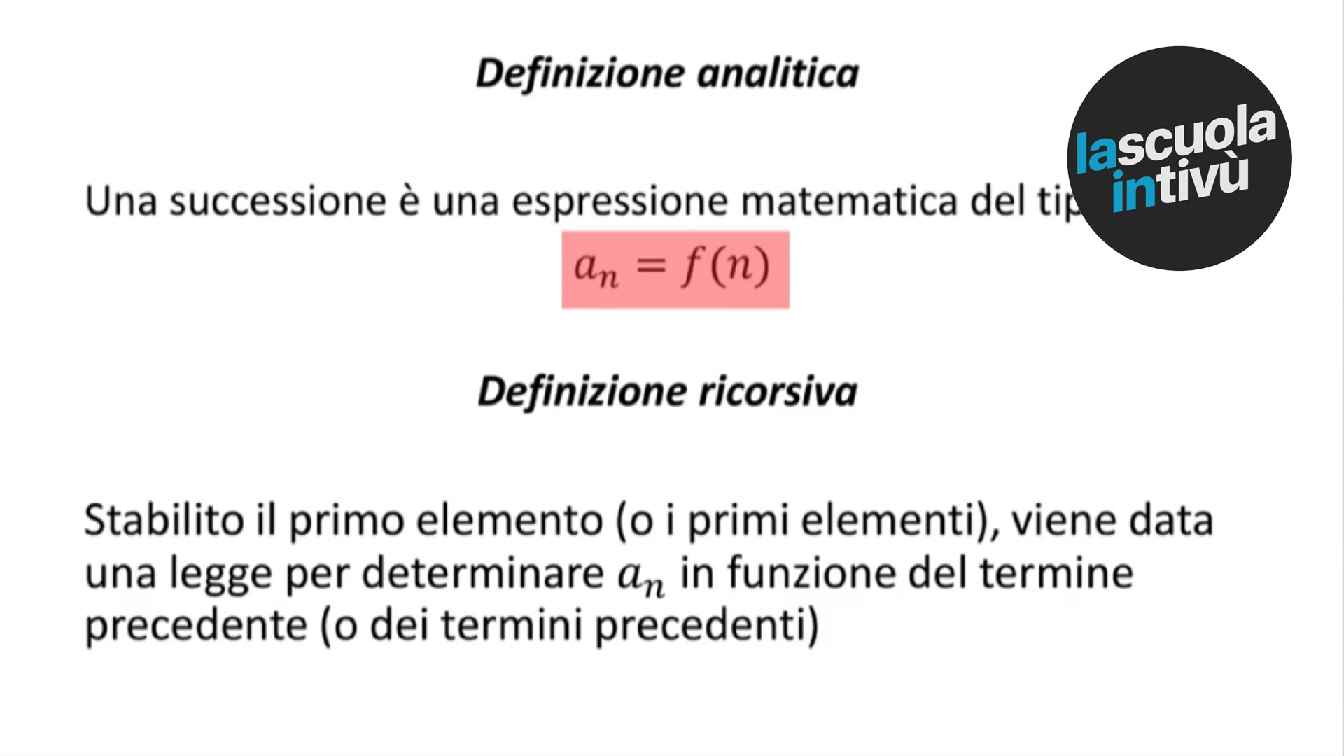 Le successioni numeriche | Matematica | Rai Scuola