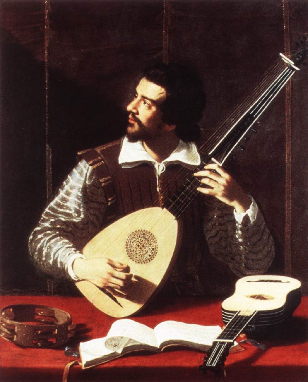 Antiveduto Gramatica, Suonatore di tiorba, 1605 ca., Galleria Sabauda, Torino