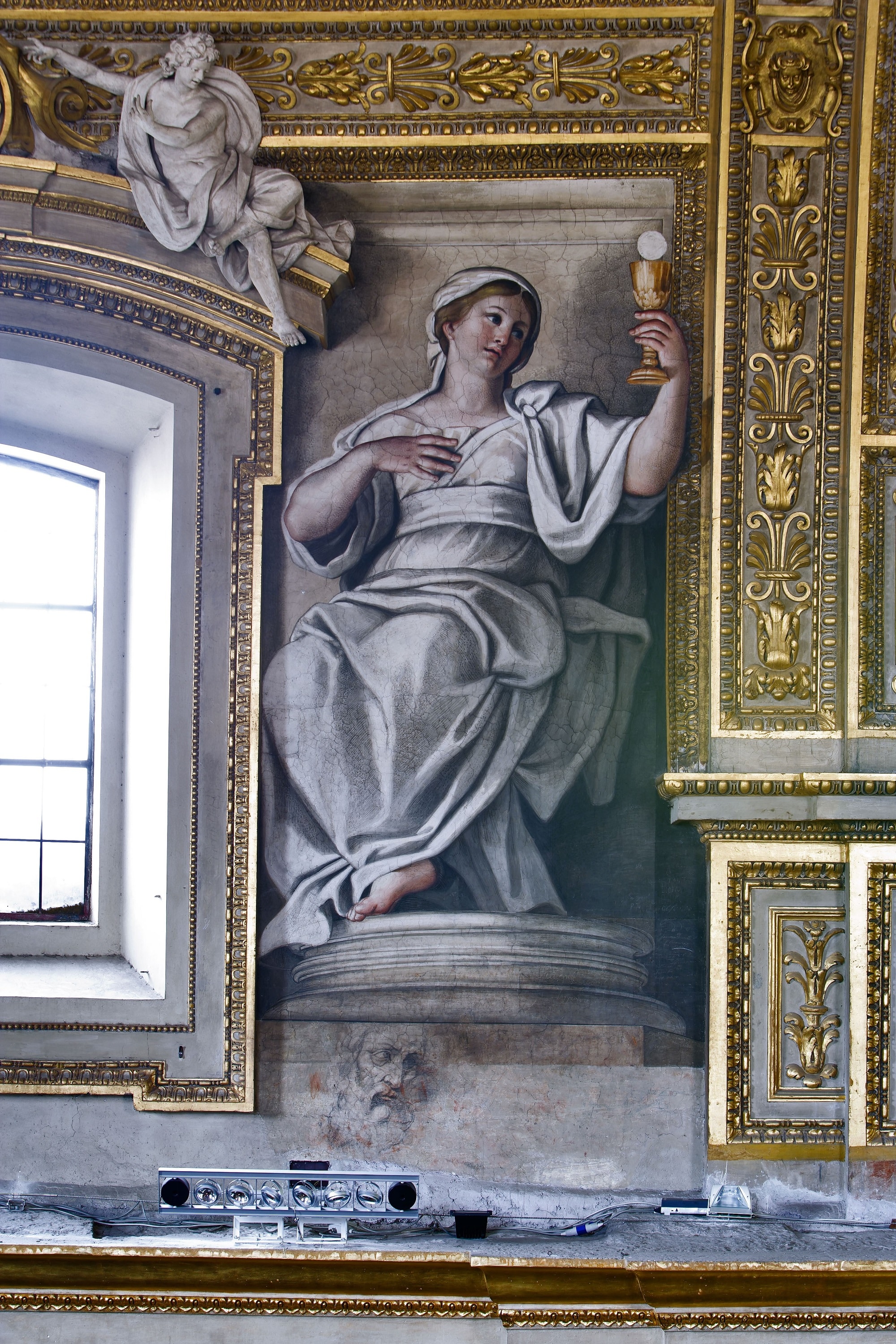 Domenichino, Allegoria della Fede, affresco tra le finestre dell’abside, 1624-'27, Chiesa di Sant'Andrea della Valle, Roma