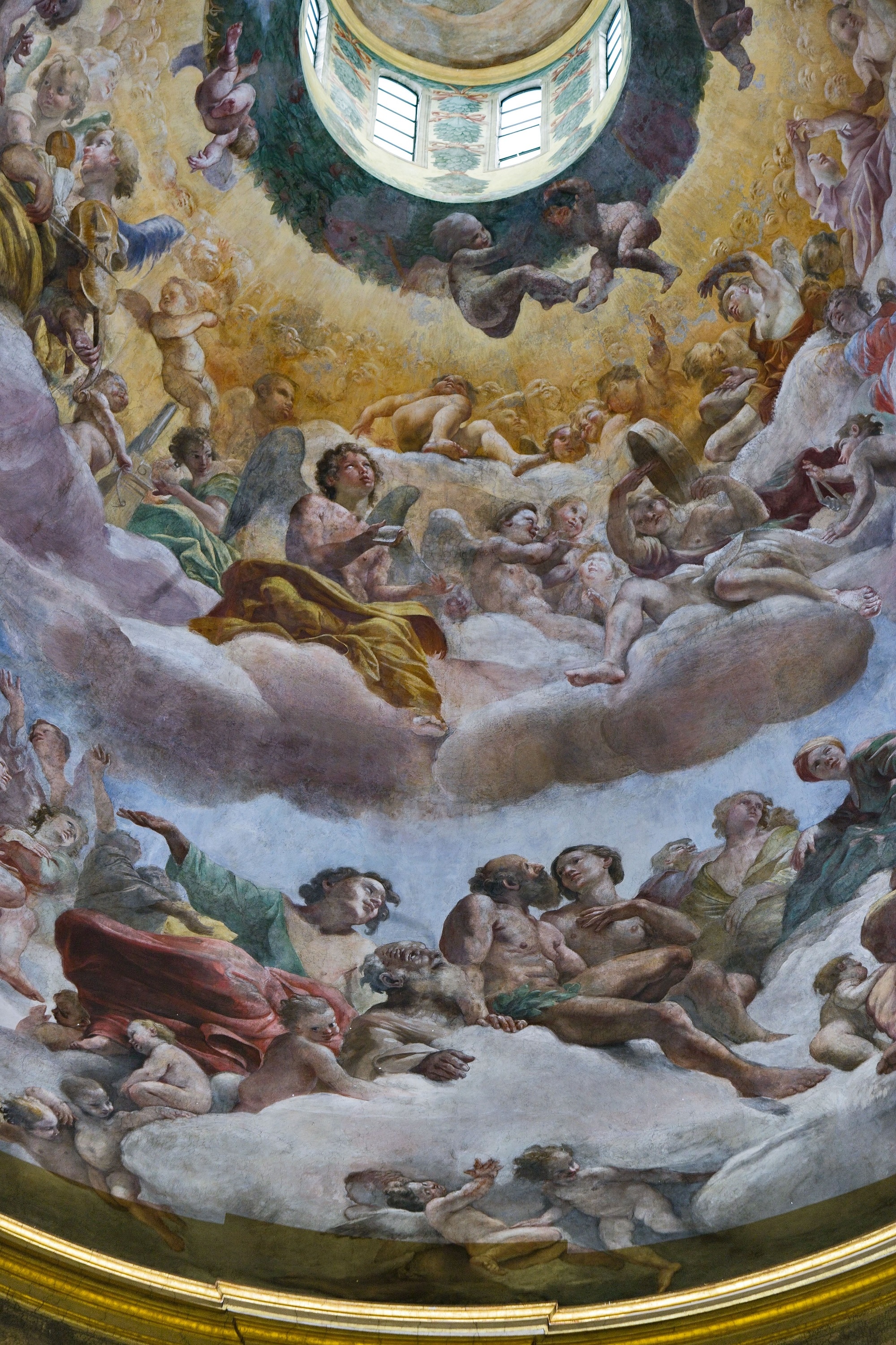 Giovanni Lanfranco, dettaglio della Cupola di Sant'Andrea della Valle, 1624-'27, Chiesa di Sant'Andrea della Valle, Roma