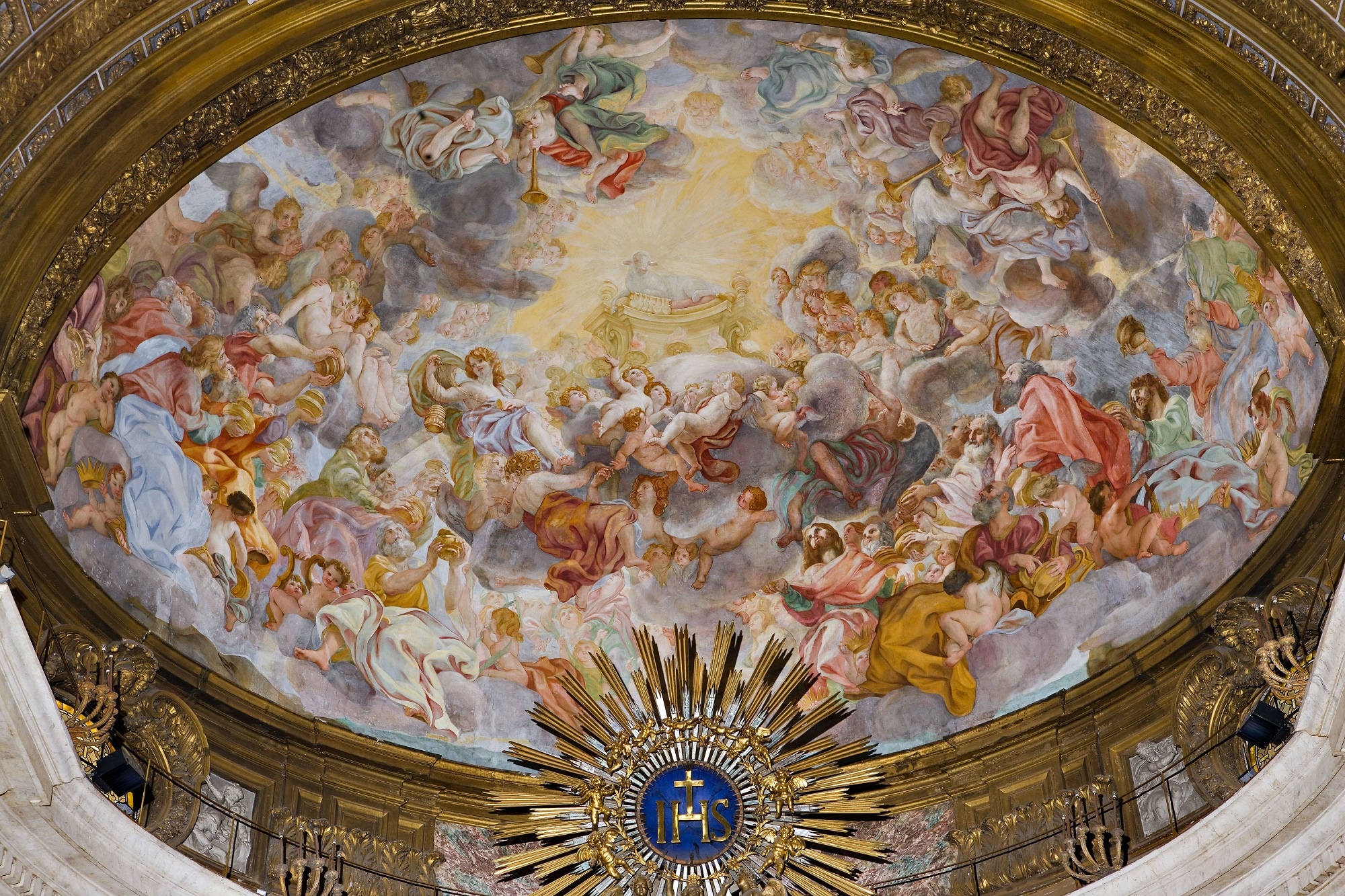 Giovan Battista Gaulli, Cupola, Chiesa del Gesù, 1674-'79, Roma