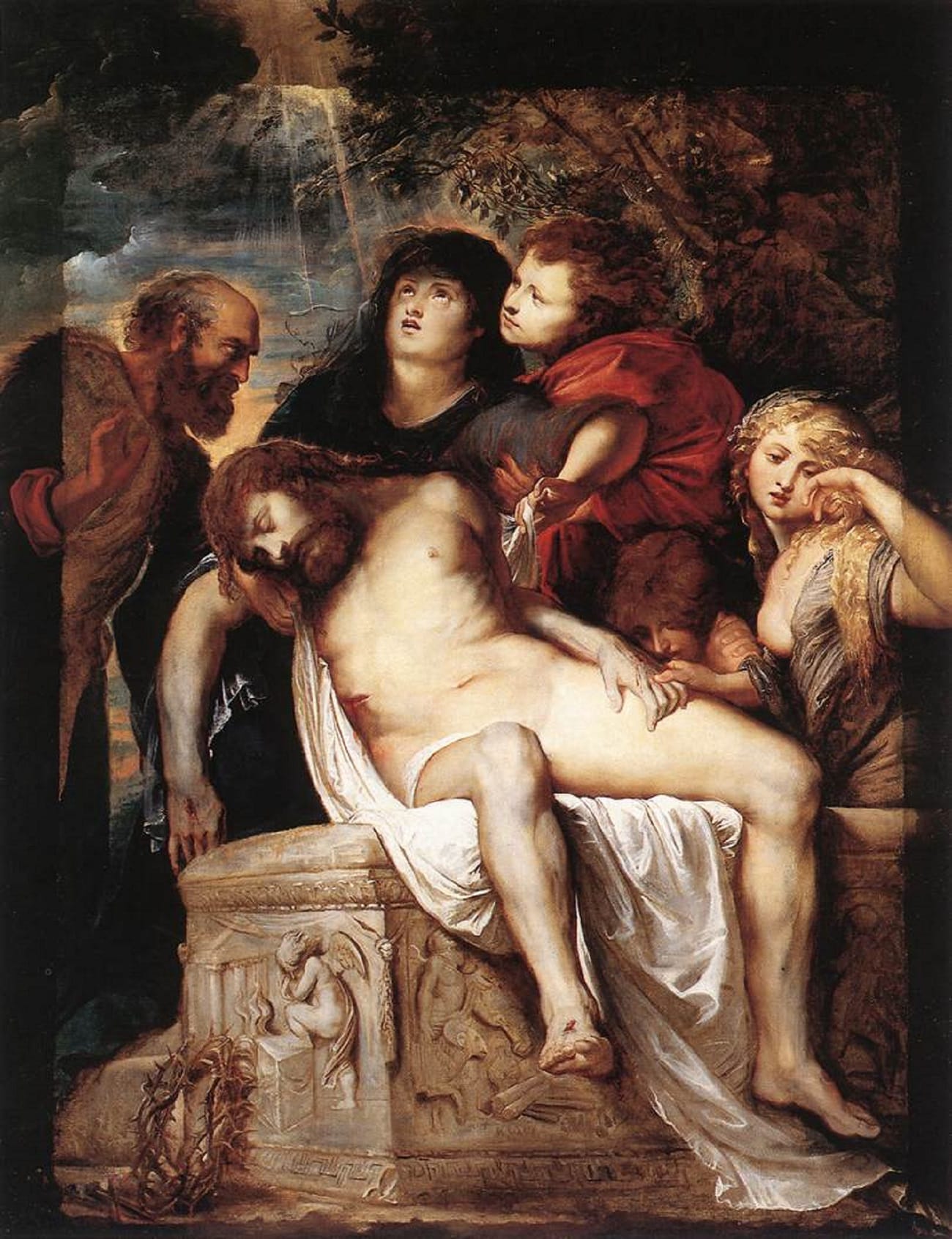 Pieter Paul Rubens, Compianto di Cristo morto, 1603, Galleria Borghese, Roma