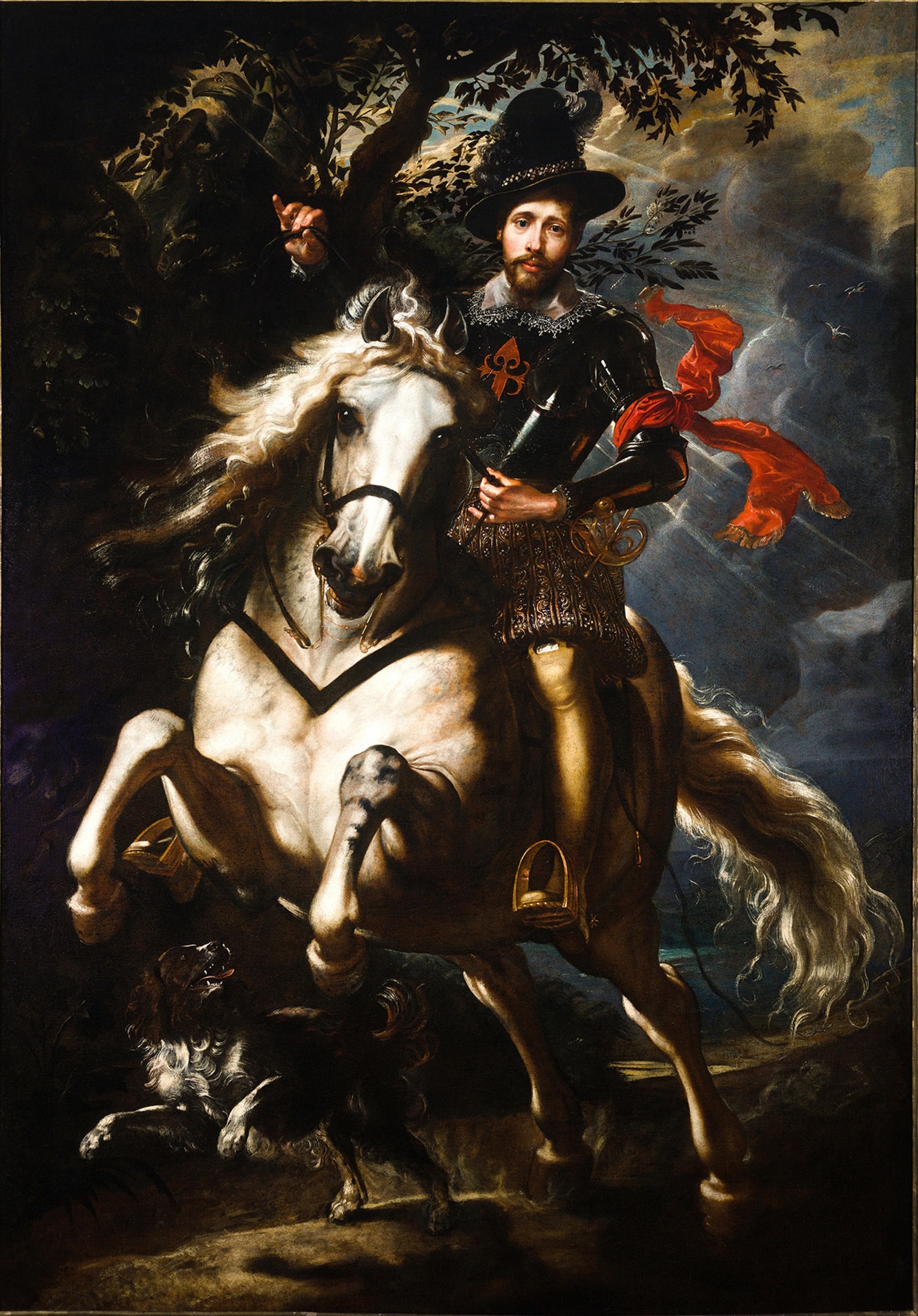 Pieter Paul Rubens, Ritratto equestre di Giovan Carlo Doria, 1606, olio su tela, 265x188 cm., Galleria Nazionale della Liguria a Palazzo Spinola, Genova © Su concessione del Ministero della Cultura, Galleria Nazionale della Liguria a Palazzo Spinola