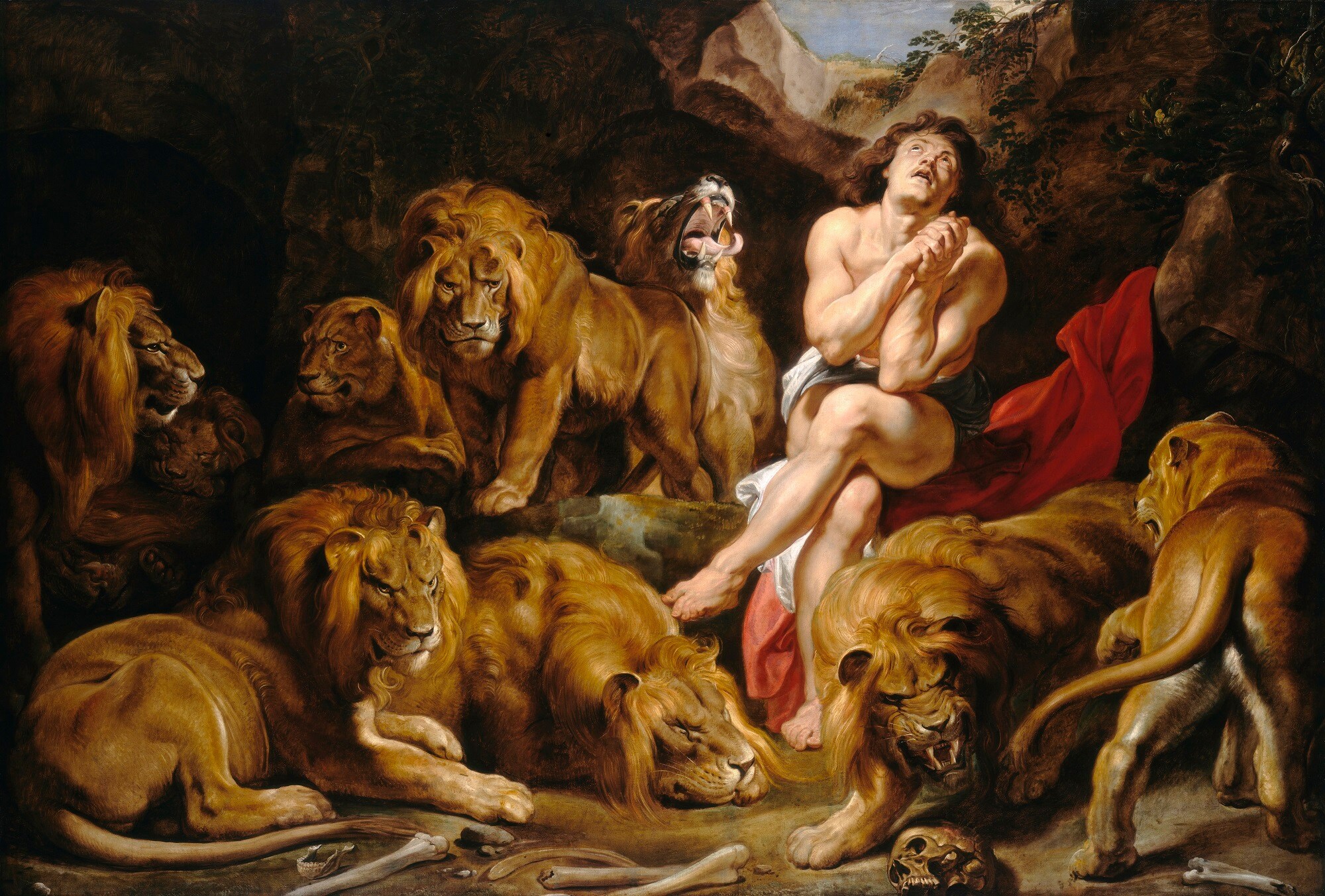 Pieter Paul Rubens, Daniele nella fossa dei leoni, 1615, olio su tela, National Gallery of Art, Washington DC