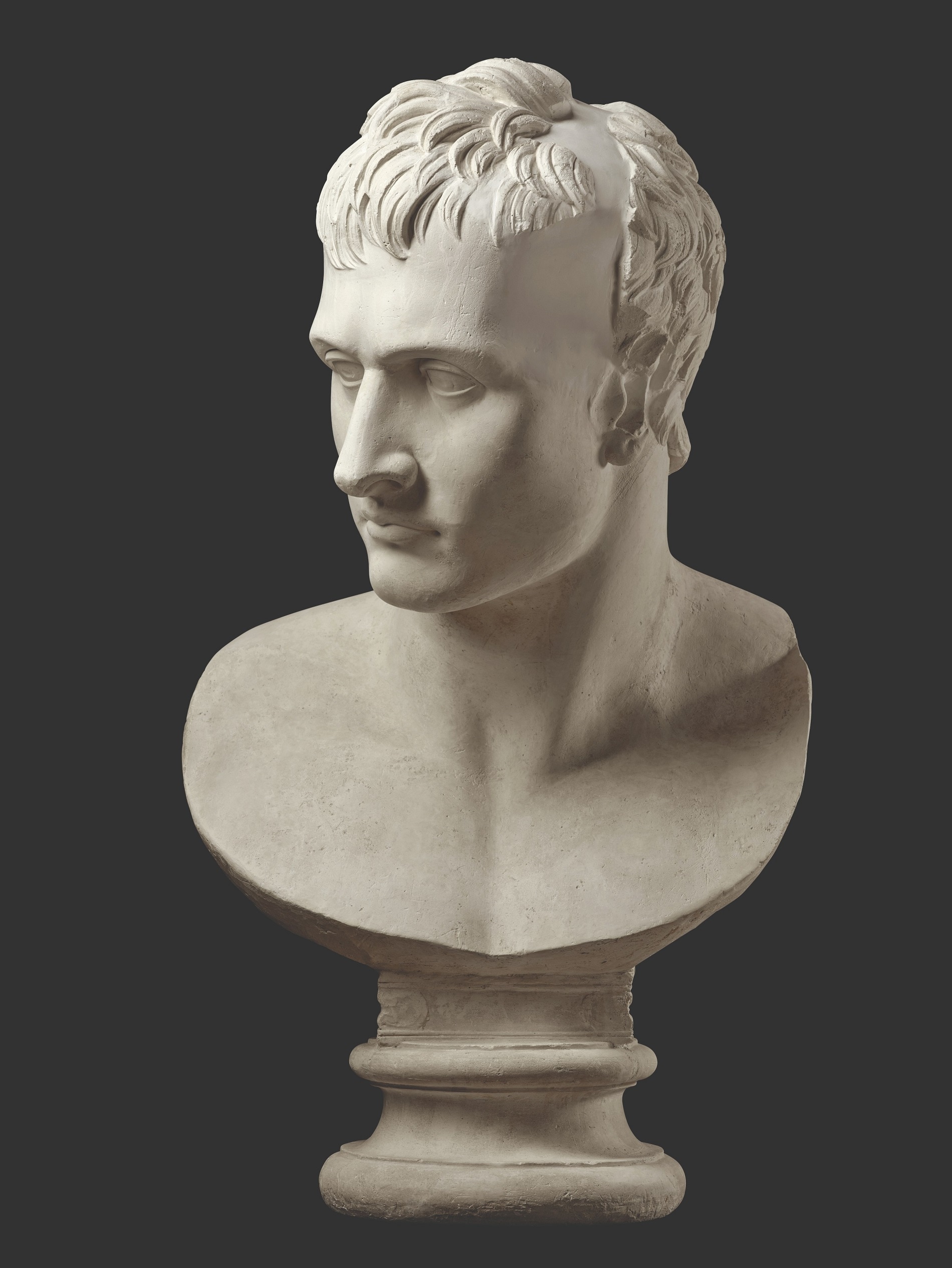 Antonio Canova, Busto di Napoleone Bonaparte come Marte pacificatore, Gesso, 93x52x41cm., Bassano del Grappa, Museo Civico