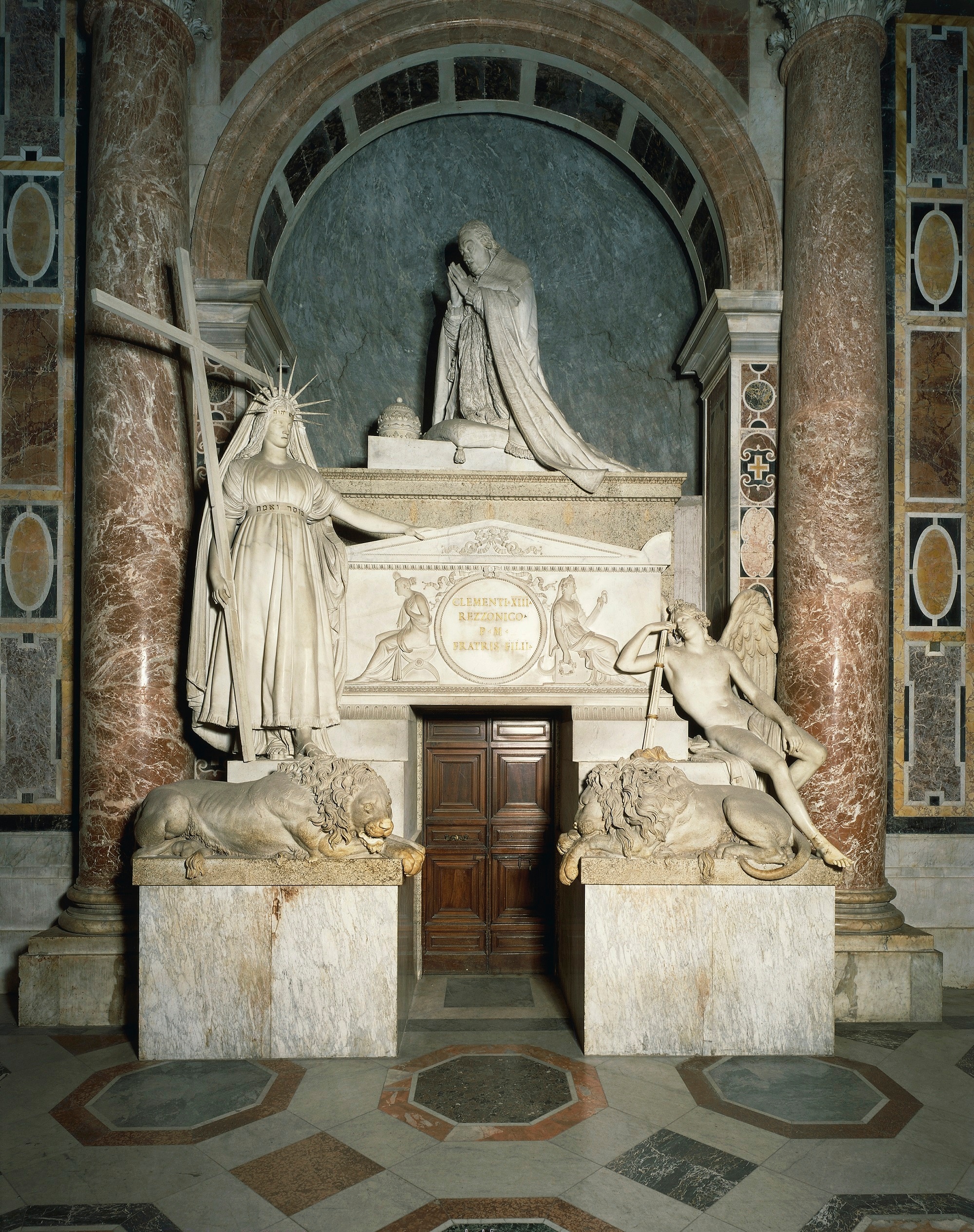 Antonio Canova, Monumento funerario di Papa Clemente XIII, 1783 – ‘92, Marmo, Basilica di San Pietro, Città del Vaticano