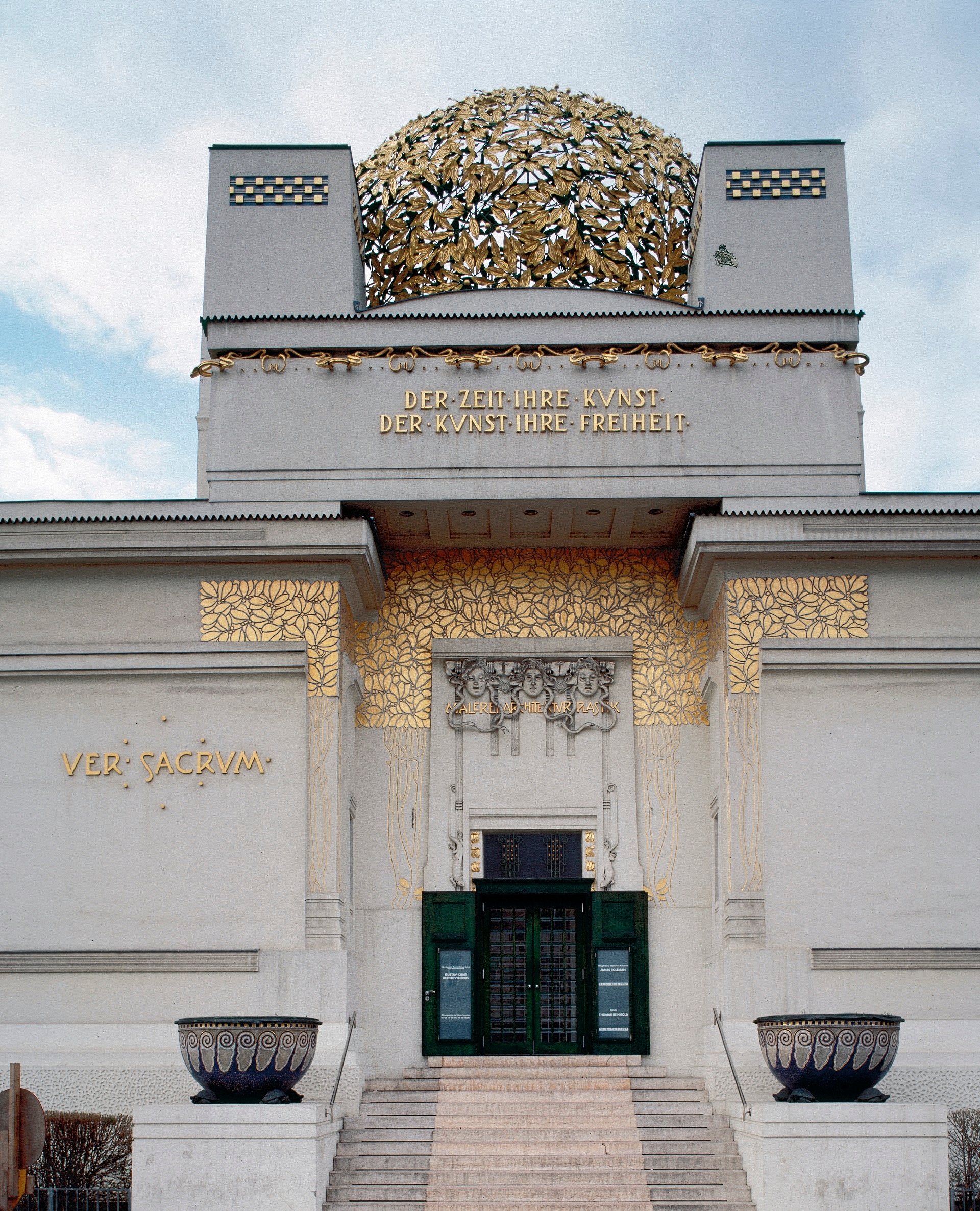 Facciata del Palazzo della Secessione, Joseph Maria Olbrich (1867-1908), 1897, Vienna, Austria 