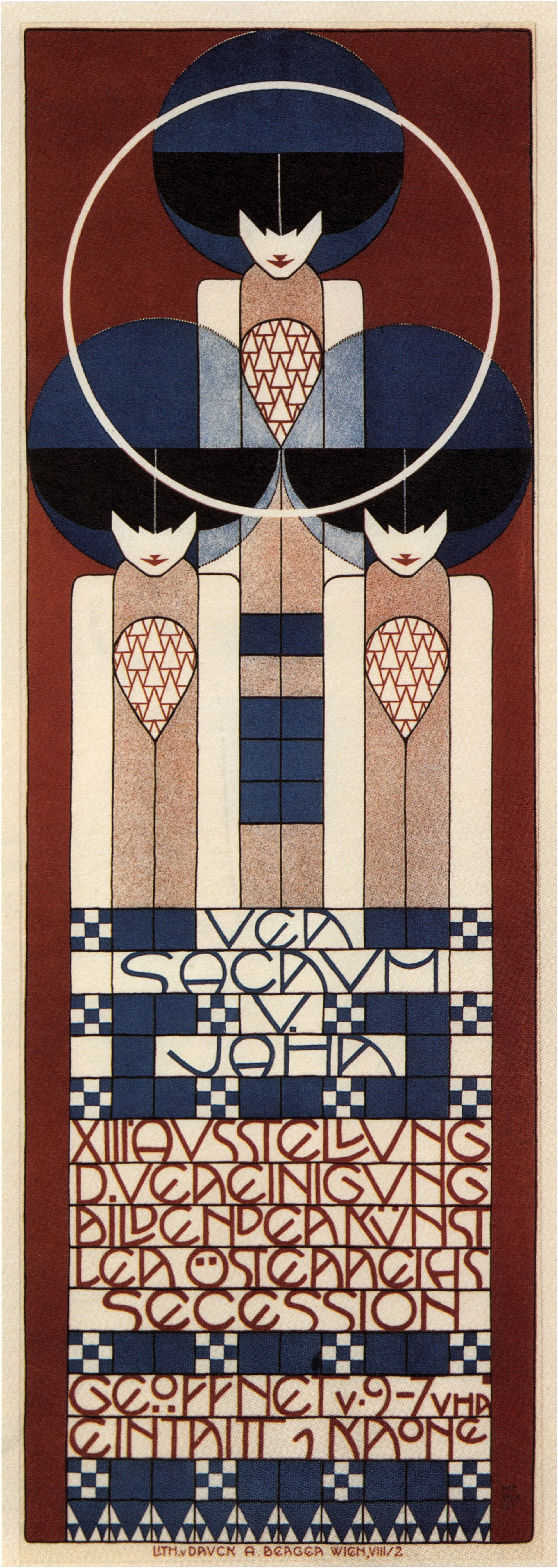 Manifesto per la XV Mostra della Secessione Viennese, Koloman Moser (1868-1918), 1902, Collezione privata 