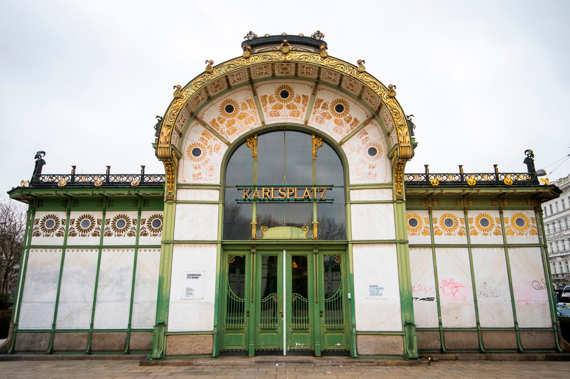 Otto Wagner, La stazione di Karlsplatz, facciata, 1898-’99, Vienna