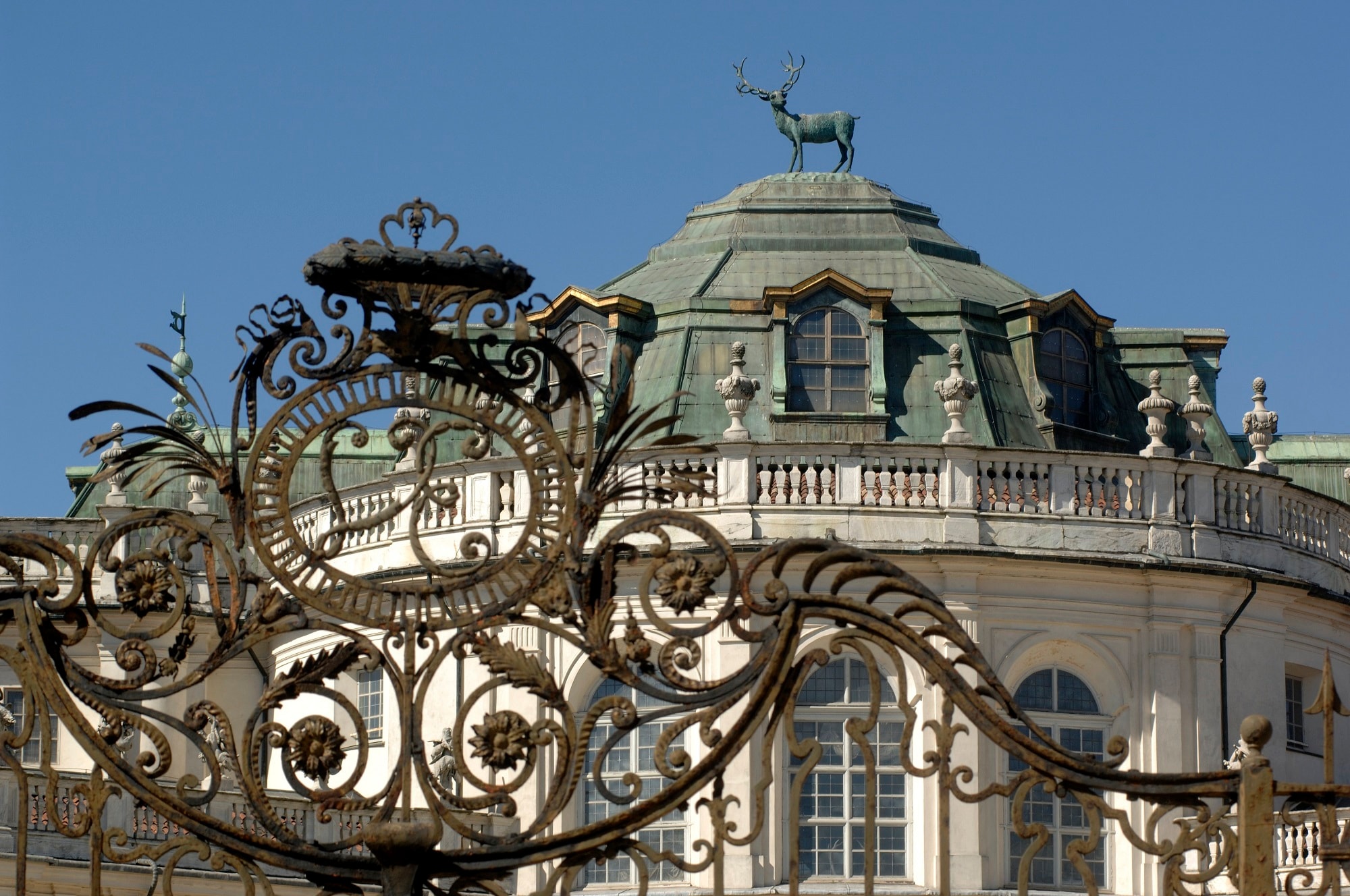 Veduta dettaglio Palazzina di Caccia Stupinigi, frazione di Nichelino, Torino