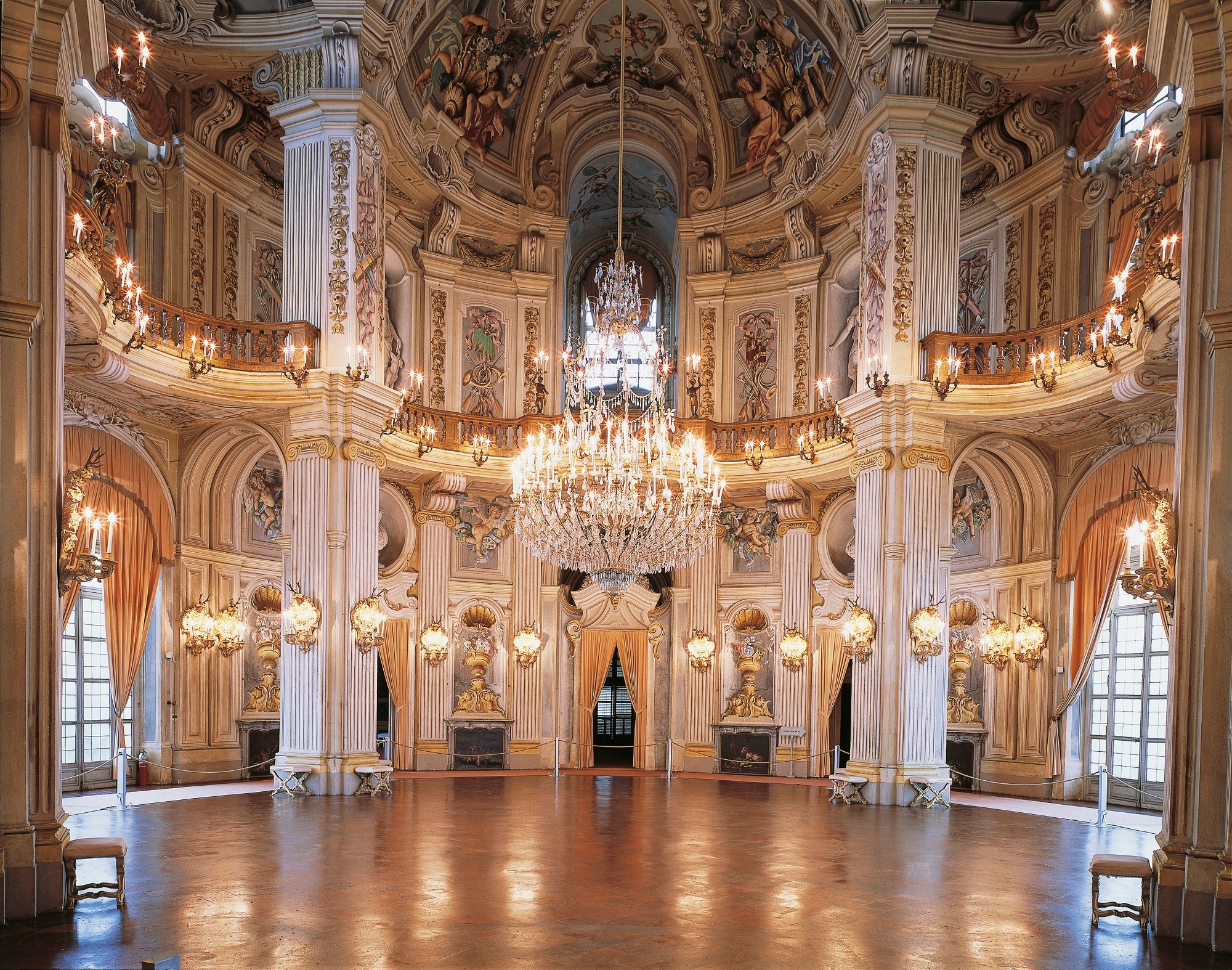 Salone d’onore centrale della Palazzina di Caccia Stupinigi, frazione di Nichelino, Torino 