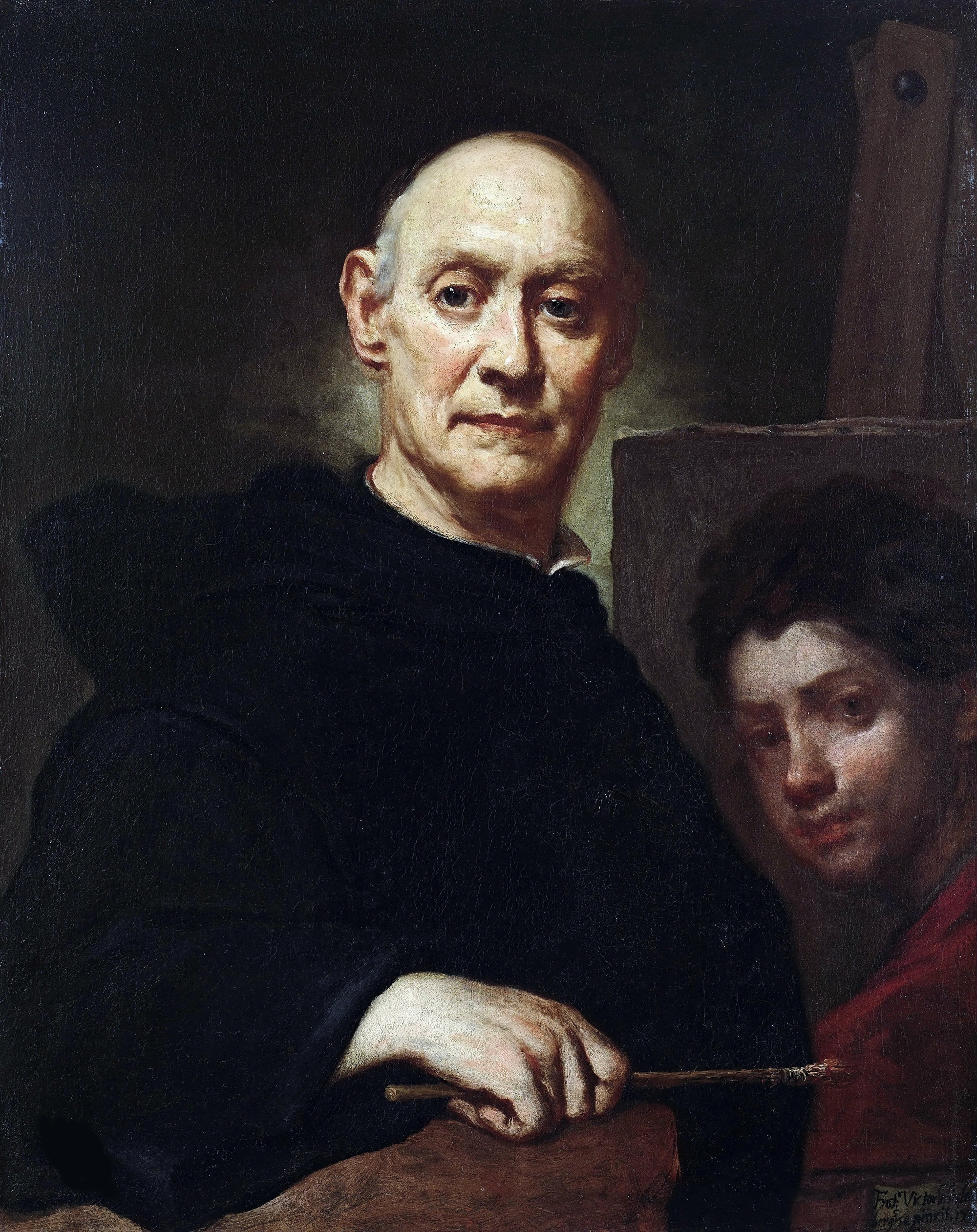 Fra' Galgario, Autoritratto in abito da prete, 1732, olio su tela, 73x58cm., Accademia Carrara, Bergamo