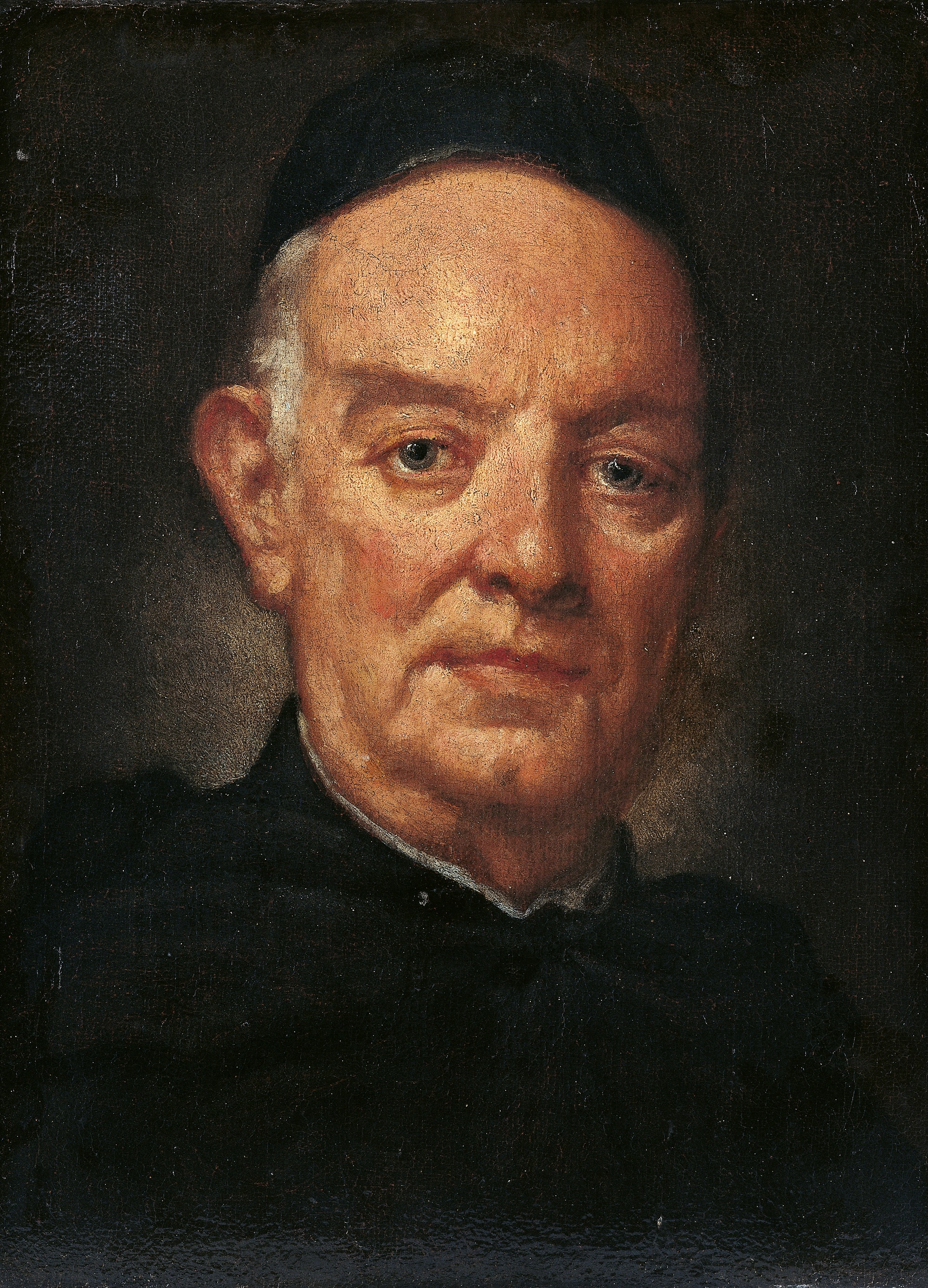 Fra' Galgario, Autoritratto, 1730, olio su tela, 48x53cm., Pinacoteca del Castello Sforzesco, Milano 
