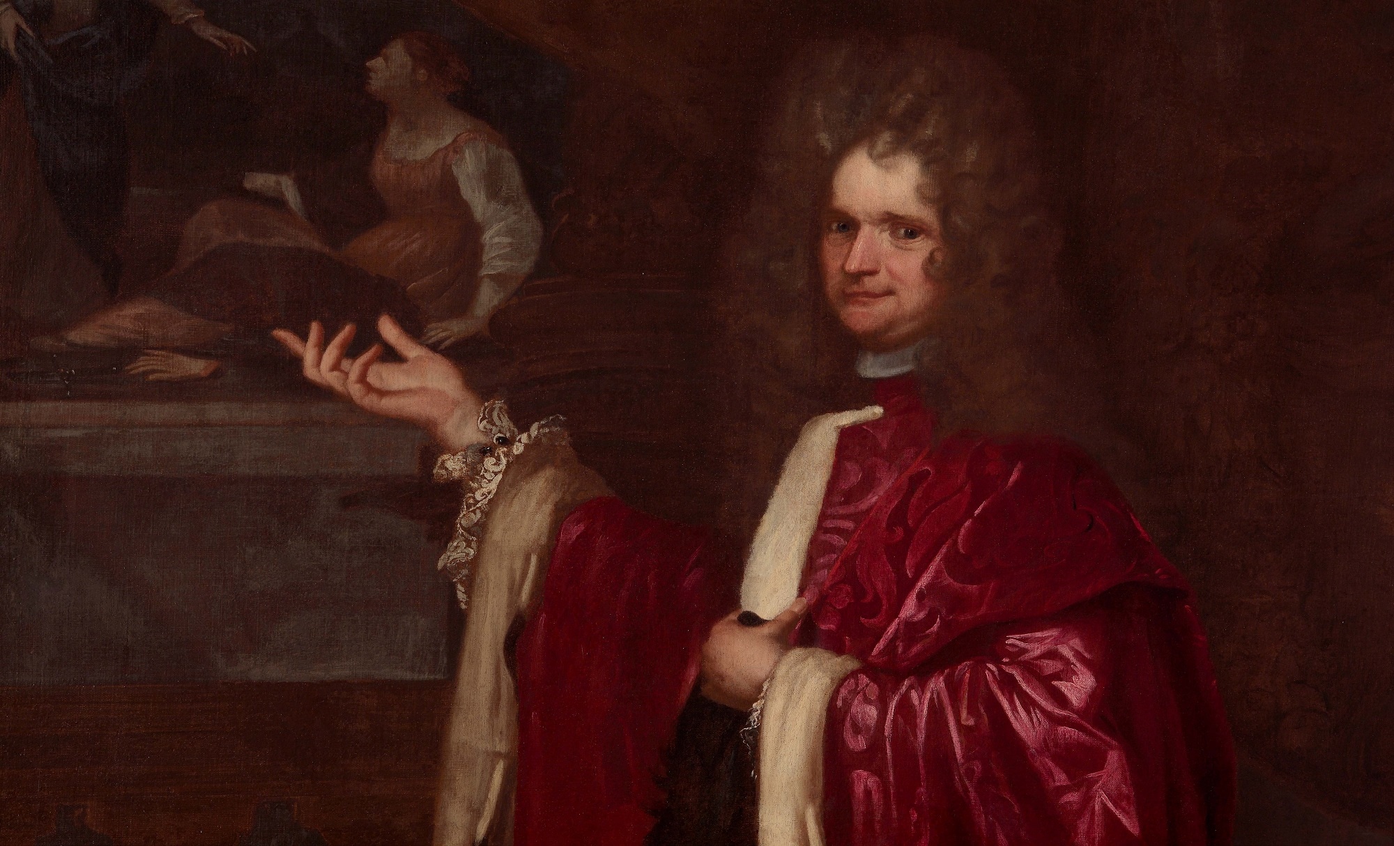 Fra' Galgario, Dettaglio del Ritratto del podestà Filippo Farsetti, 1691, olio su tela, 230x140cm., Museo Civico di Crema e del Cremasco, Crema