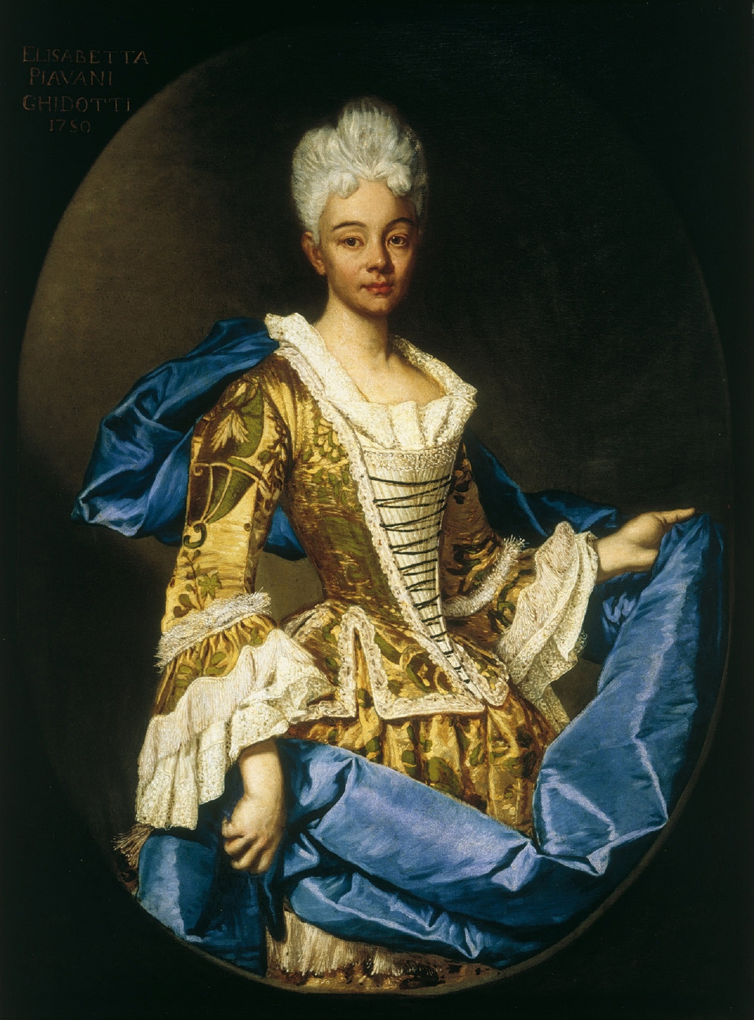 Fra' Galgario, Ritratto di Elisabetta Piavani Ghidotti, 1725, olio su tela, 146×110cm., Accademia Carrara, Bergamo