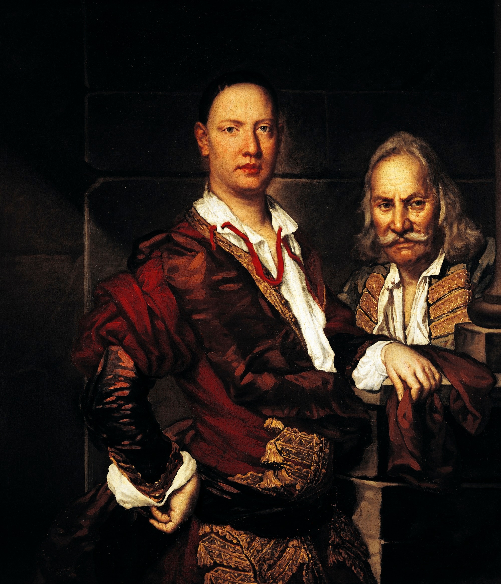 Fra' Galgario, Ritratto del conte Giovanni Secco Suardo con domestico, 1720-’22, olio su tela, 111x125cm., Accademia Carrara, Bergamo