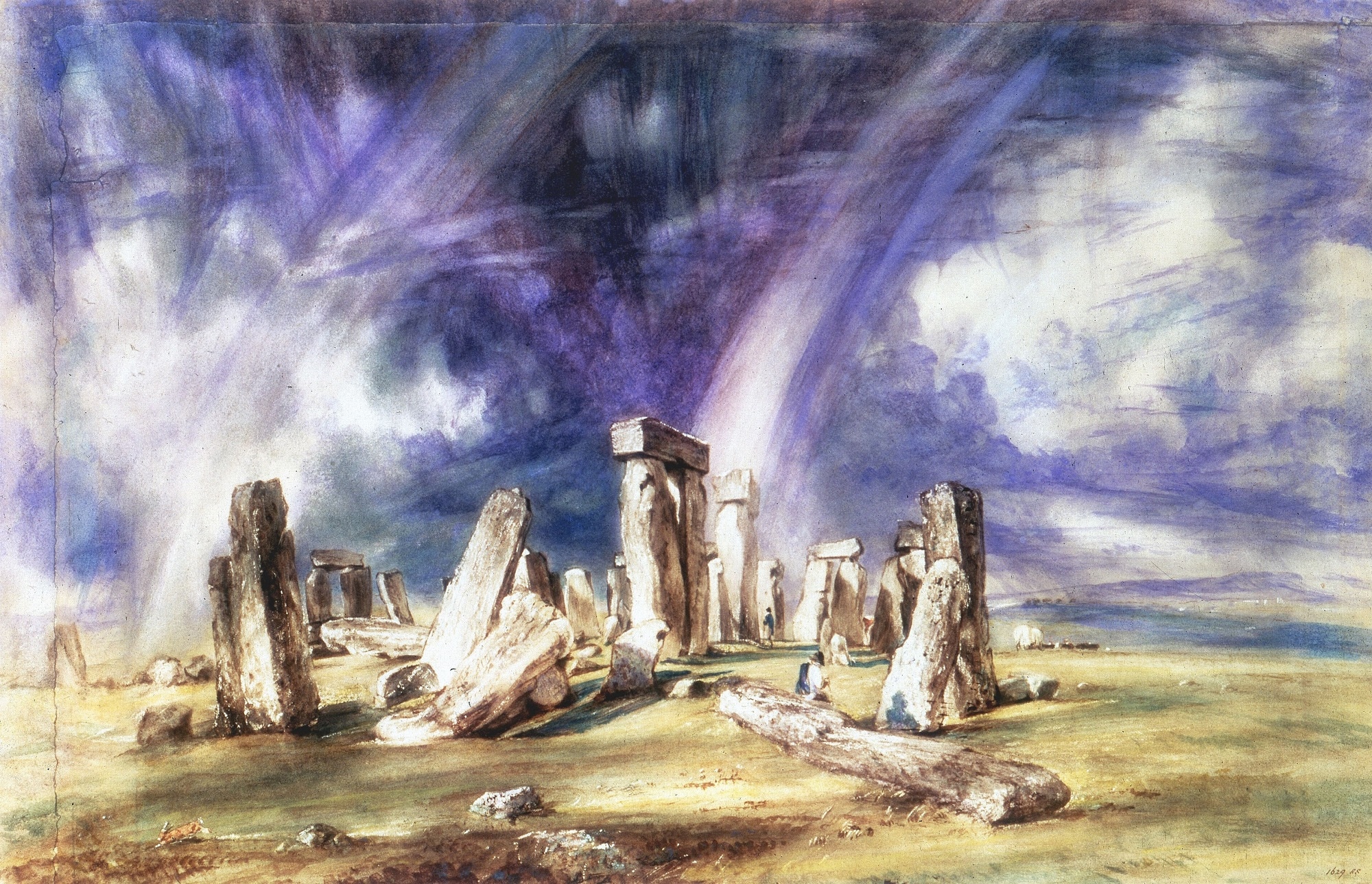 John Constable, Stonehenge, 1835, Acquerello, 38,7x59,7 cm., Londra, Victoria and Albert Museum, Londra