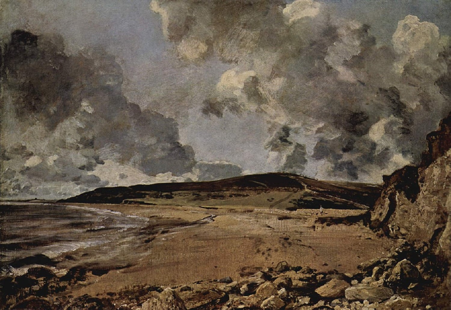 John Constable, Baia di Weymouth: Bowleaze Cove e Jordon Hill, 1816-1817, olio su tela, 53x75cm., National Gallery, Londra