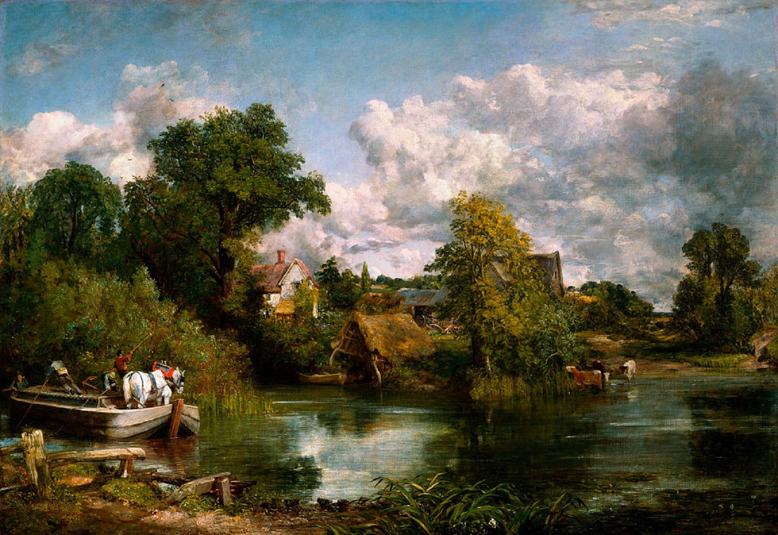 John Constable, Cavallo bianco, 1818-1819, olio su tela, 127x183cm., National Gallery of Art, Washington 