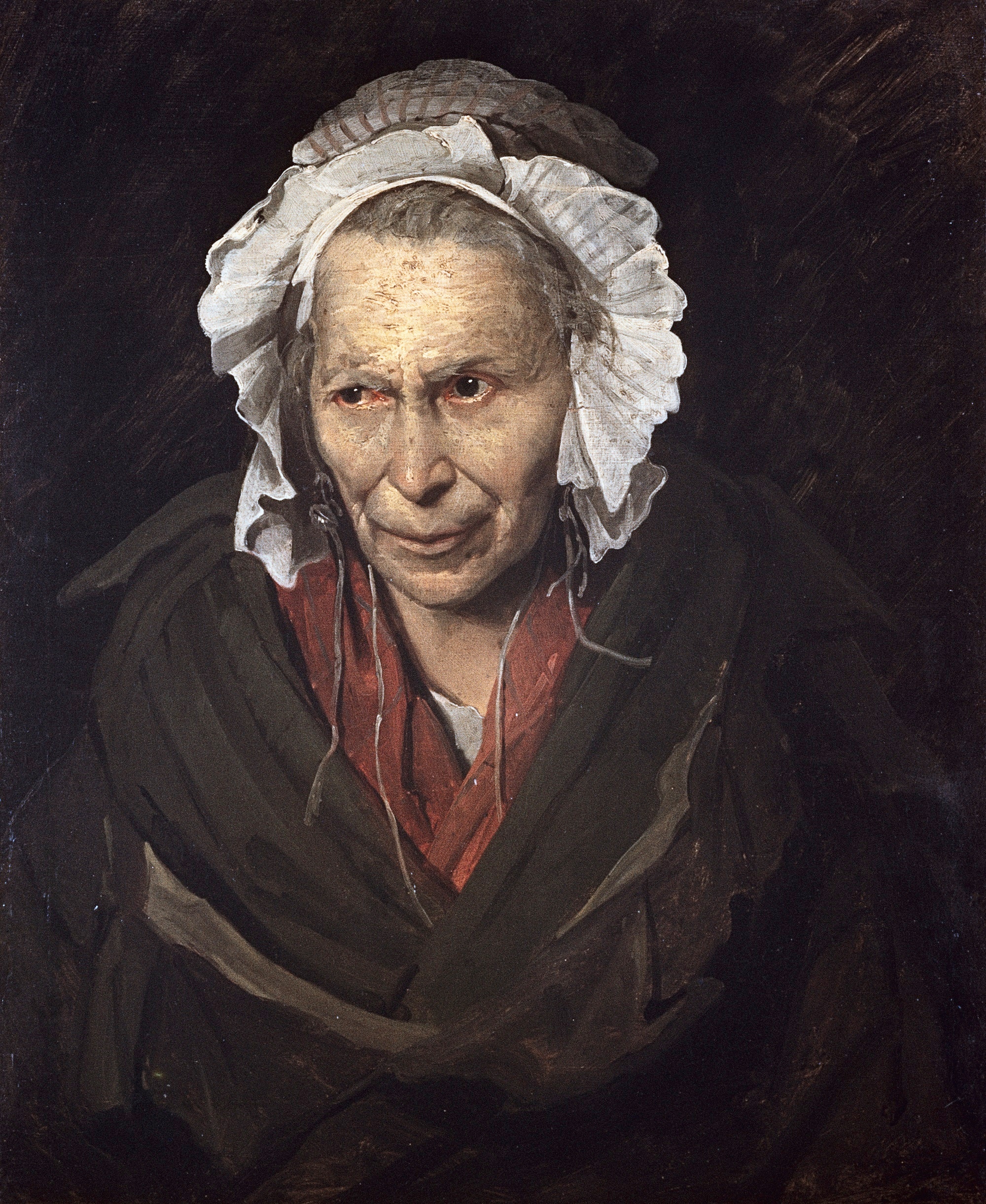 Théodore Géricault, Alienata con monomania dell’invidia, 1819-1822, olio su tela, 72,1x58,5cm., Musée des Beaux Arts, Lione