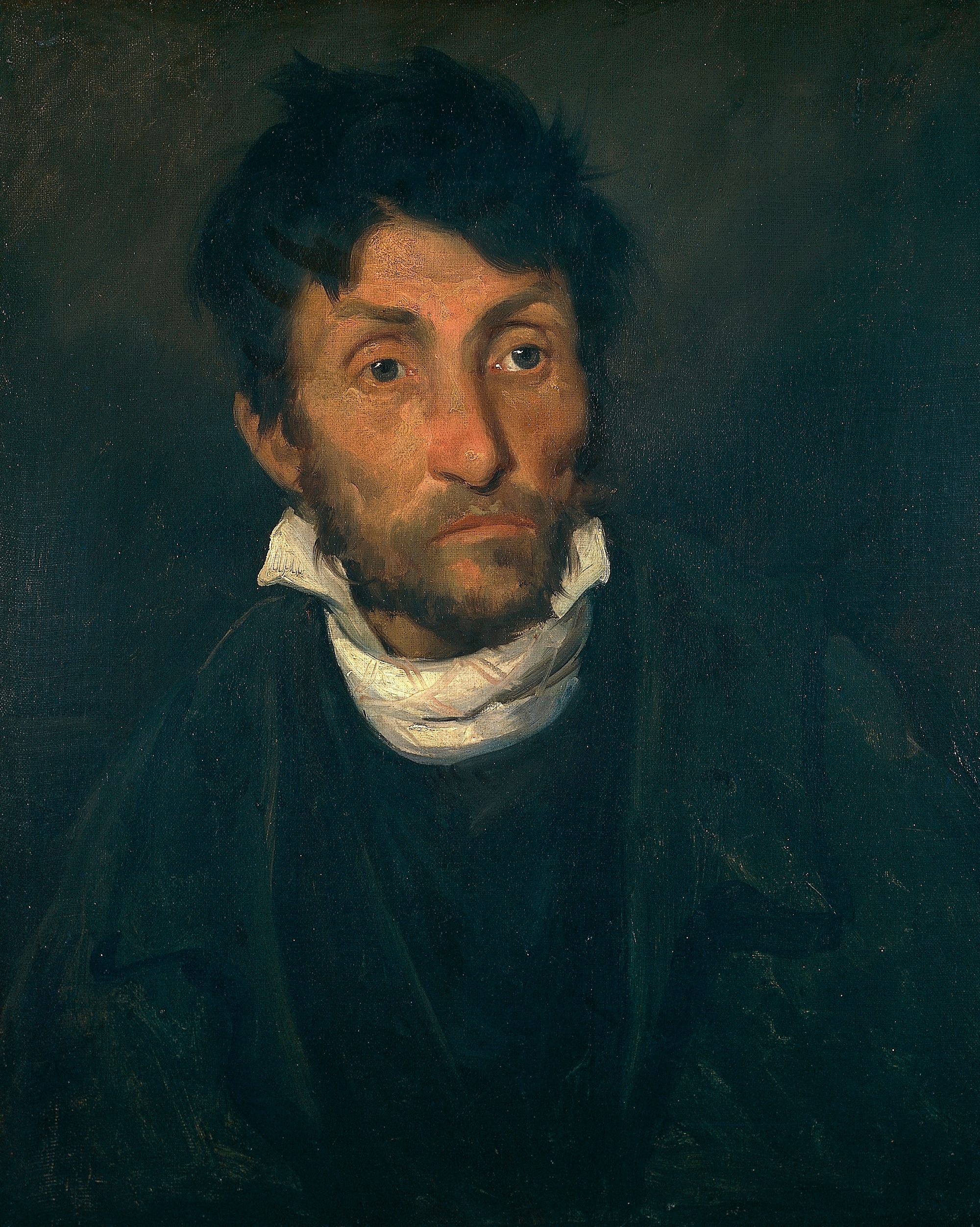 Théodore Géricault, Alienato con monomania del furto, 1820-1823, olio su tela, 61.2X50.2cm., Museum of Fine Arts, Ghent