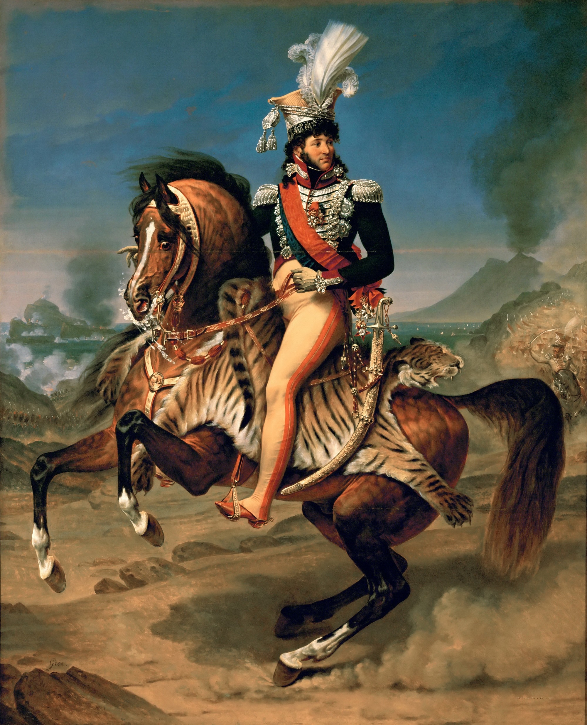 Antoine-Jean Gros, Ritratto equestre di Gioacchino Murat, 1812, olio su tela, 343×280cm., Museo del Louvre, Parigi