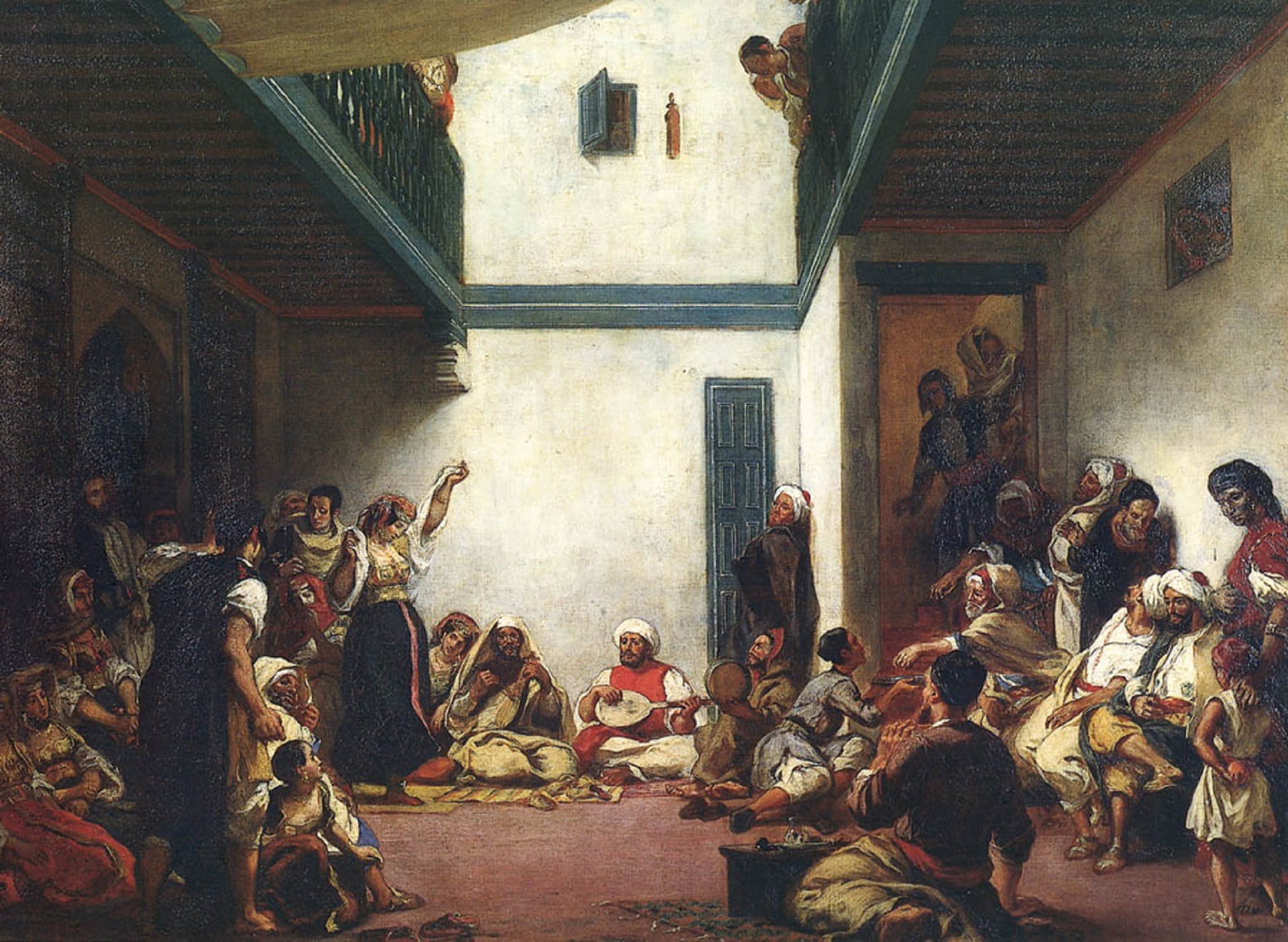 Eugène Delacroix, Matrimonio ebraico in Marocco, 1839, olio su tela, 140,5x105cm., Museo del Louvre, Parigi