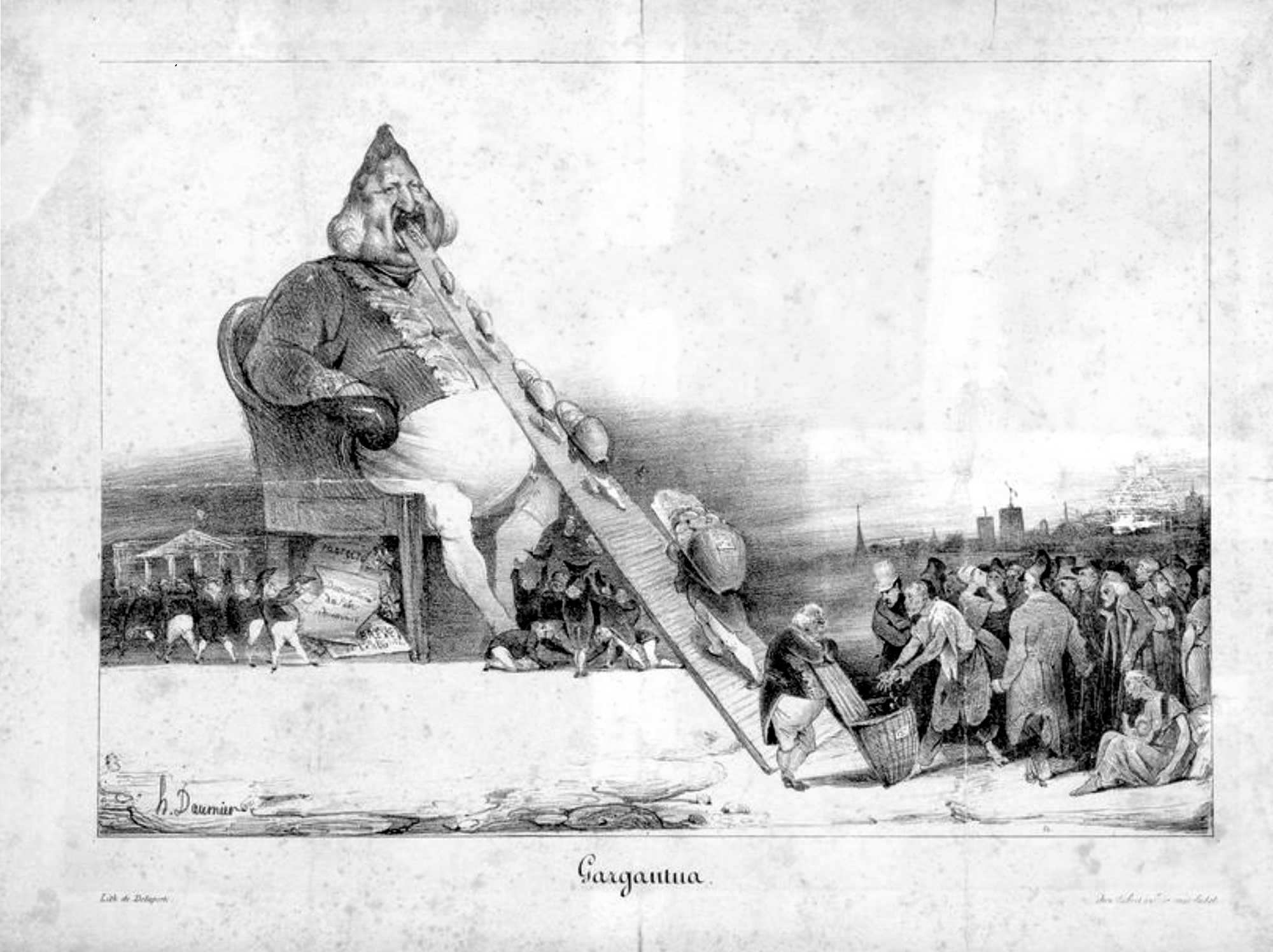 Honoré Daumier, Gargantua, 1931, litografia, 41,2x28,7cm.