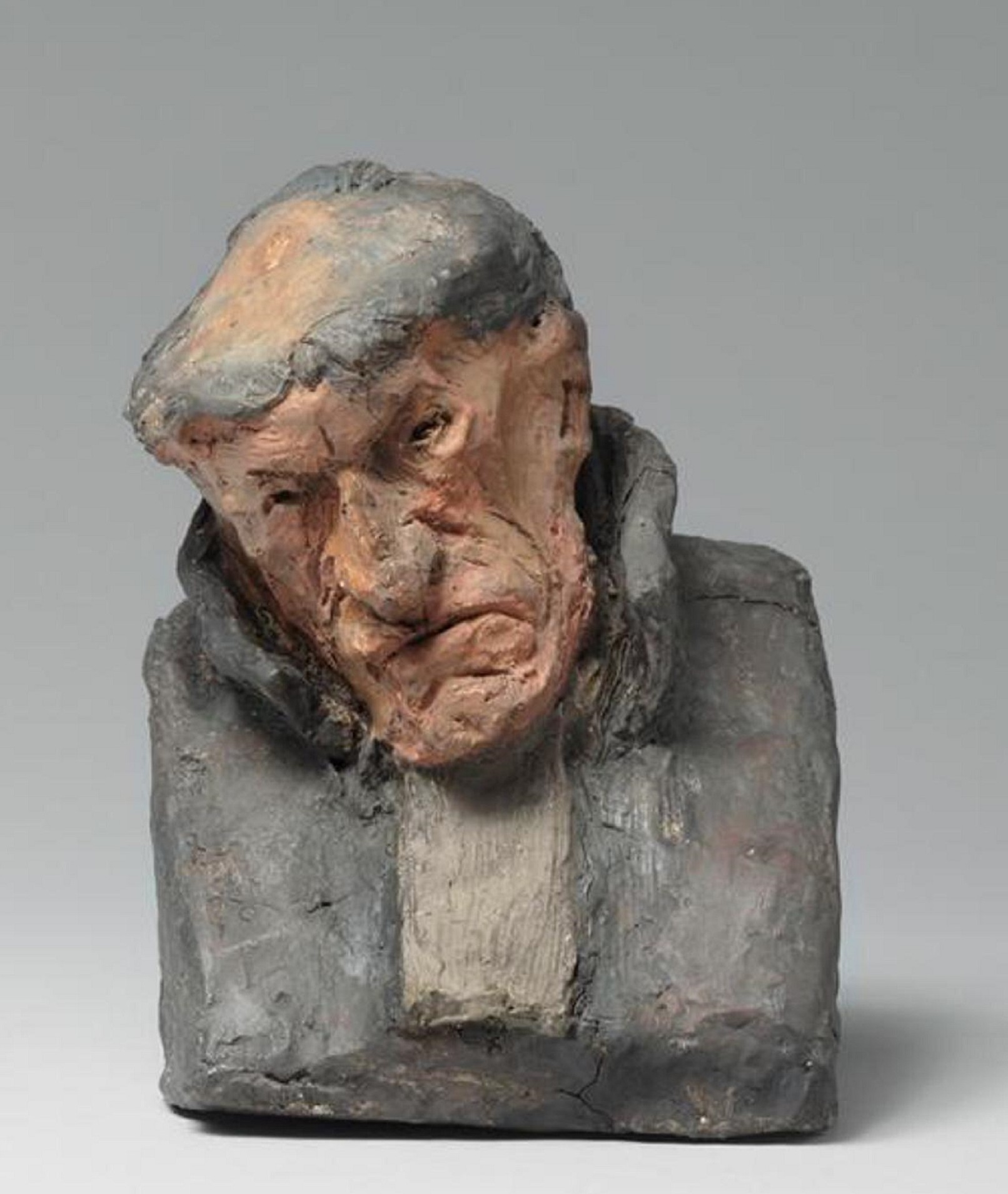 Honoré Daumier, Auguste Gady, 1833, serie “Les Célébrités du Juste Milieu”, terracotta dipinta, 17,1x13,1x11,8 cm., Musée d’Orsay, Parigi