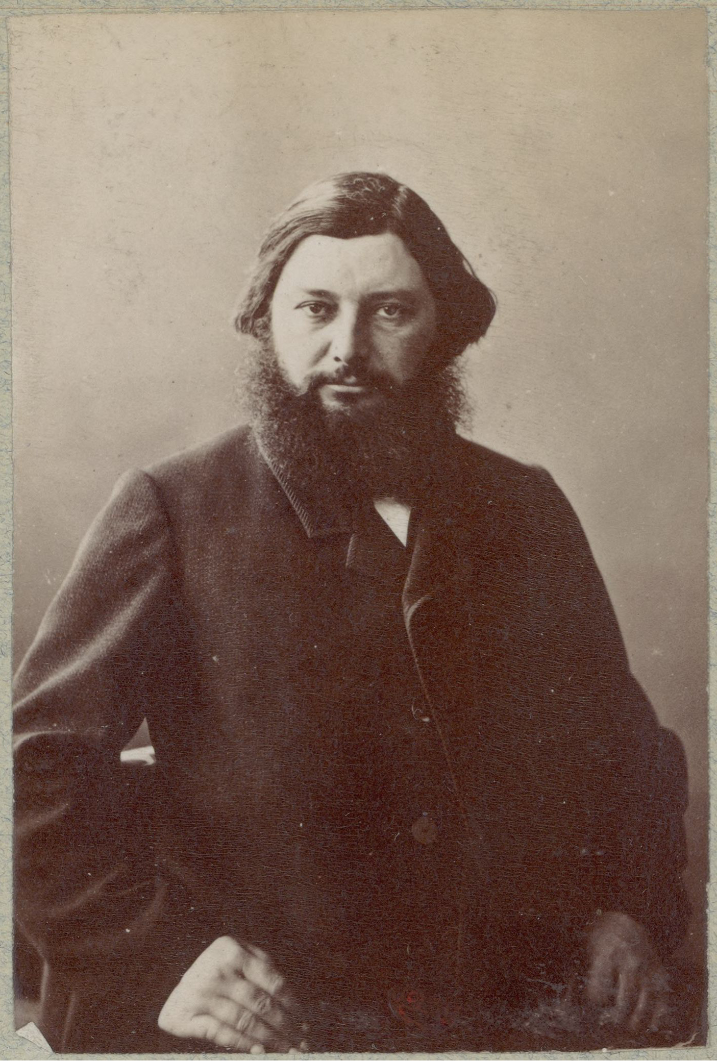 Gustave Courbet fotografato da Nadar, 1860